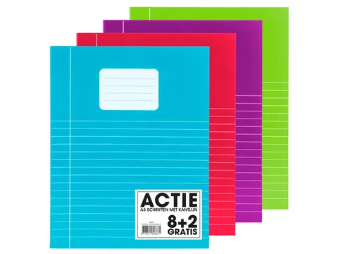 Schrift Verhaaktrend A5 80Blz Gelinieerd Assorti