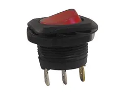 Vermogen Rockerschakelaar 5A-250V Spst On-Off - Met Rood Neonlampje
