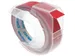 Labeltape Dymo rol 9mmx3M glossy vinyl prof rood 520102