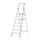 platformladder,bordes HxBxD 1650x440x400mm,7treden,aluminium