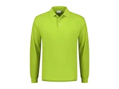 Poloshirt Matt Lime Lange Mouwen Maat 3EL