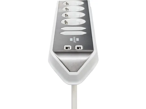 Stekkerdoos Brennenstuhl bureau Estilo 6 voudig inclusief 2 USB 2m