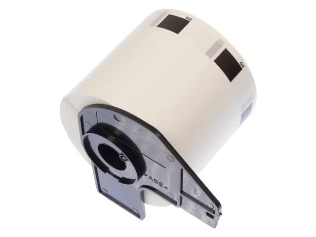 Etiket Kangaro compatible Brother DK-11209 zwart/wit 29x62mm 1 rol a 8