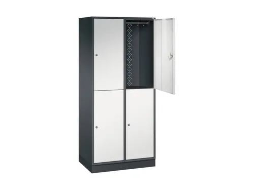 grootvolume garderobekast,RAL 7021/RAL 7035,HxBxD 1950x820x500mm