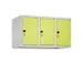 opzetkast,v. locker,3vak.,vak B 300mm,HxBxD 500x900x500mm,vleugeldeur