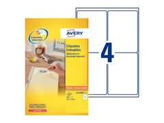 Etiket Avery L4733REV-25 99.1X139mm Afneembaar Wit 100 Stuks