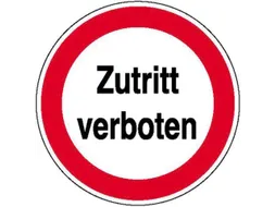 verbodsbord,"Verboden toegang",wandbord,aluminium,standaard,Ø 315mm
