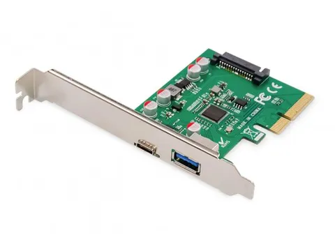PCIe-kaart USB Type-C + USB Type-A tot 10 GB/s