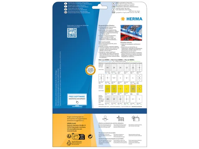 Etiquette HERMA 8338 37x25mm résistante aux intempéries blanc 1250