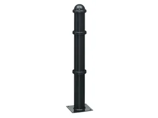 Trottoirpaal 900mm Ø 102mm Met Halve Kogel-kap Met Bodemplaat - 2