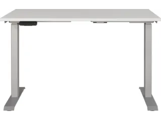 Elektrisch ihv bureau,HxBxD 720-1200x1200x800mm,blad lichtgrijs - 2