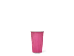 Beker porselein Les Artistes Paris 450ml siliconen grip ribbel Roze