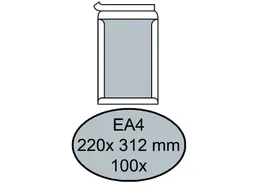 Envelop Quantore Bordrug Ea4 220x312mm 120gr Wit Zelfklevend