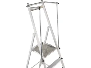 platformladder,bordes HxBxD 990x400x400mm,4trede(n),aluminium - 4