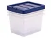 Opbergbox 22 Liter Plastic Transparant Blauw