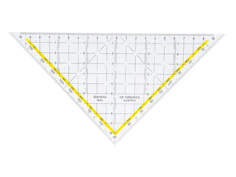 Tekendriehoek Aristo 22,5 cm