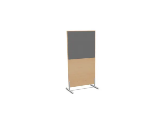 scheidingswand,HxB 1545x800mm,NE-esdoorn,BN8078-grijs