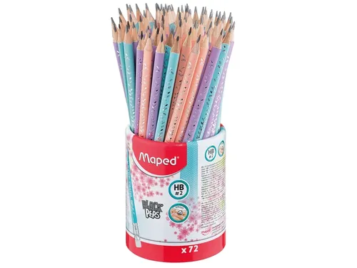 Potlood Maped Black'Peps display à 72 stuks pastel