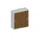 Schuifdeurkast 1150x1000x430mm Romp Lichtgrijs Decor Front Noten