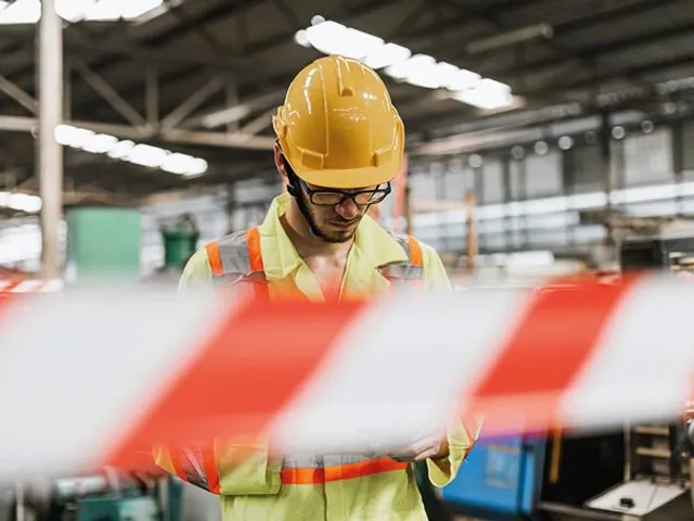 Rood/wit Veiligheidslint 500 Meter Rol