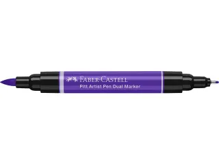 Tekenstift Faber-Castell Pitt Artist Pen duo marker 136 purperviolet - 4