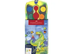 Waterverfdoos Faber-Castell Connector 12 kleuren + 1 tube glow in the