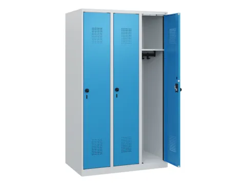 schoollocker,HxBxD 1530x900x500mm,3vak,vak B 300mm,draaigrendel