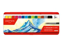 Plakkaatverf Caran d'Ache blik à 15 kleuren