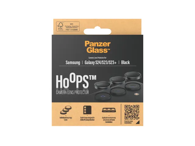PanzerGlass Hoops Camera Lens Protector Black Samsung Galaxy S24