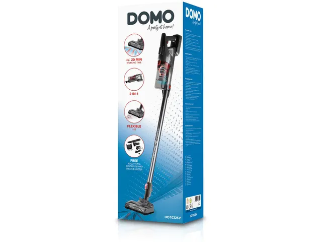 DOMO Steelstofzuiger 0,6L 18,5V zwart