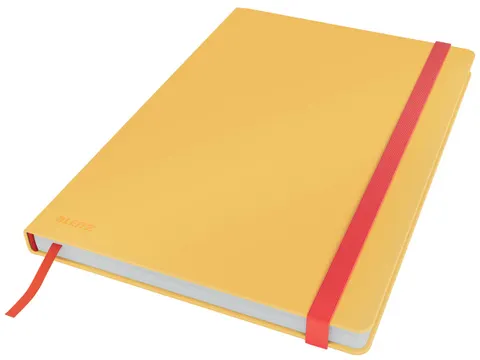 Cosy notitieboek harde ka B5 geruit geel
