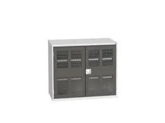 universele kast,HxBxD 900x1050x550mm,2xStalen bodem,draaigrendelslot