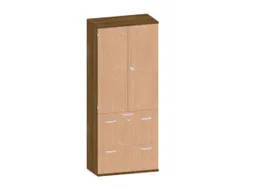 kantoorkast,HxBxD 1920x800x430mm,decor romp noten,decor front beuken