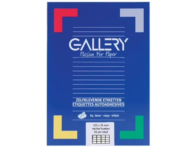Gallery Witte Etiketten 105x35mm