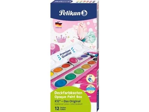 verfdoos 735/K12, glitter roze, 12 napjes