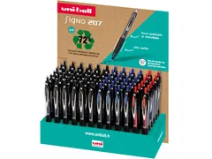 roller Signo RT207, pointe moyenne, présentoir de 72 pièces