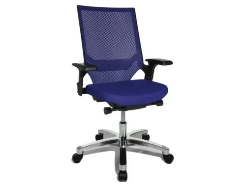 Bureaustoel Blauw Zitting H X B X D 420-550X 480X 460Mm Synchroonmecha