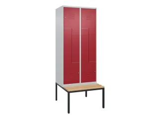 Z-garderobekast,HxBxD 2120x800x815mm,4vak,vak B 400mm,cil.-slot - 1