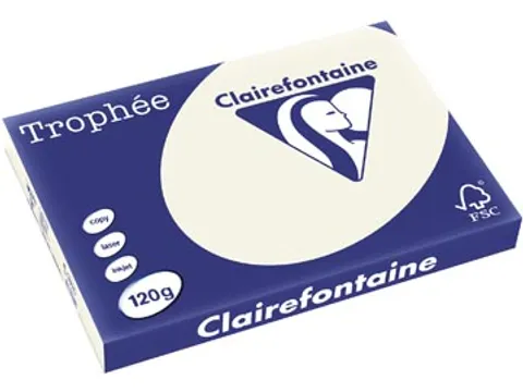 Trophée Pastel gekleurd papier A3 120 gram 250vel Parelgrijs