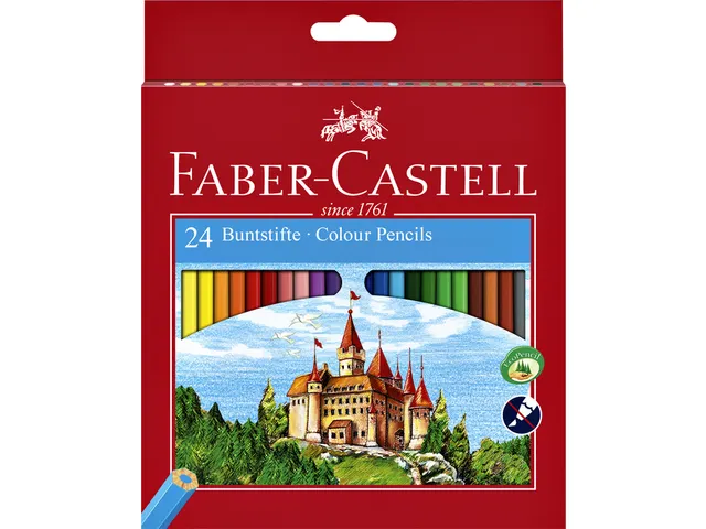 Crayons de couleur Faber-Castell assorti set 24 pièces