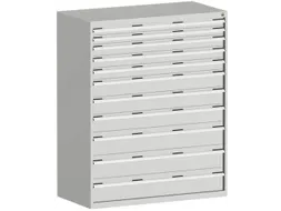 ladekast,HxBxD 1600x1300x750mm,11lade(n),lade voor normale belastingen