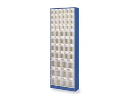 Transparante Magazijnbakken 56Bakken Abs-Kunststof Corpus Ral5010