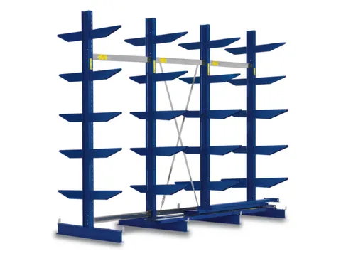 Draagarmstelling 2480x3245x1120mm 2x6etages 700kg/etage Ral5010
