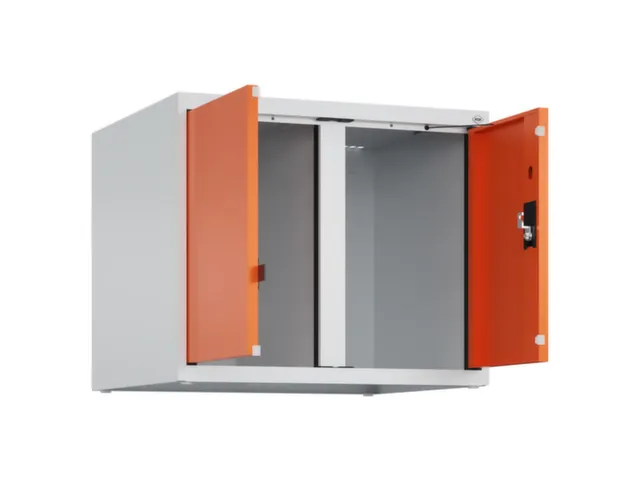 opzetkast,v. locker voor scheiding van kleding,2vak.,vak B 300mm