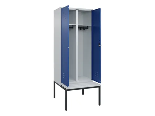 locker voor scheiding van kleding,HxBxD 2120x800x815mm,2vak