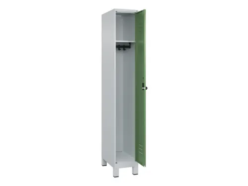 locker,HxBxD 1950x300x500mm,1vak,vak B 300mm,draaigrendel,voeten