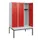 locker met bank,HxBxD 1950x1200x815mm,3vak,vak B 400mm,draaigrendel
