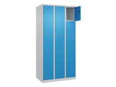 lockerkast,HxBxD 1850x900x500mm,3x5vakken,vak B 300mm,cil.-slot