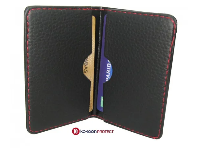 Creditcardhouder RFID Imitatieleer 2 pasjes Assorti