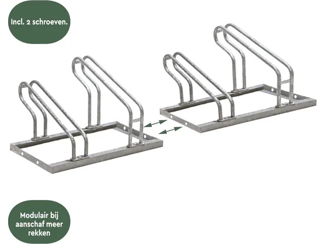 Fietsenrek Zilver 2 Fietsen BS200